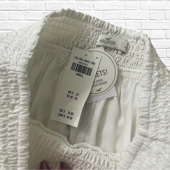 Hollister white lace top & skort set - Picture 4 of 6